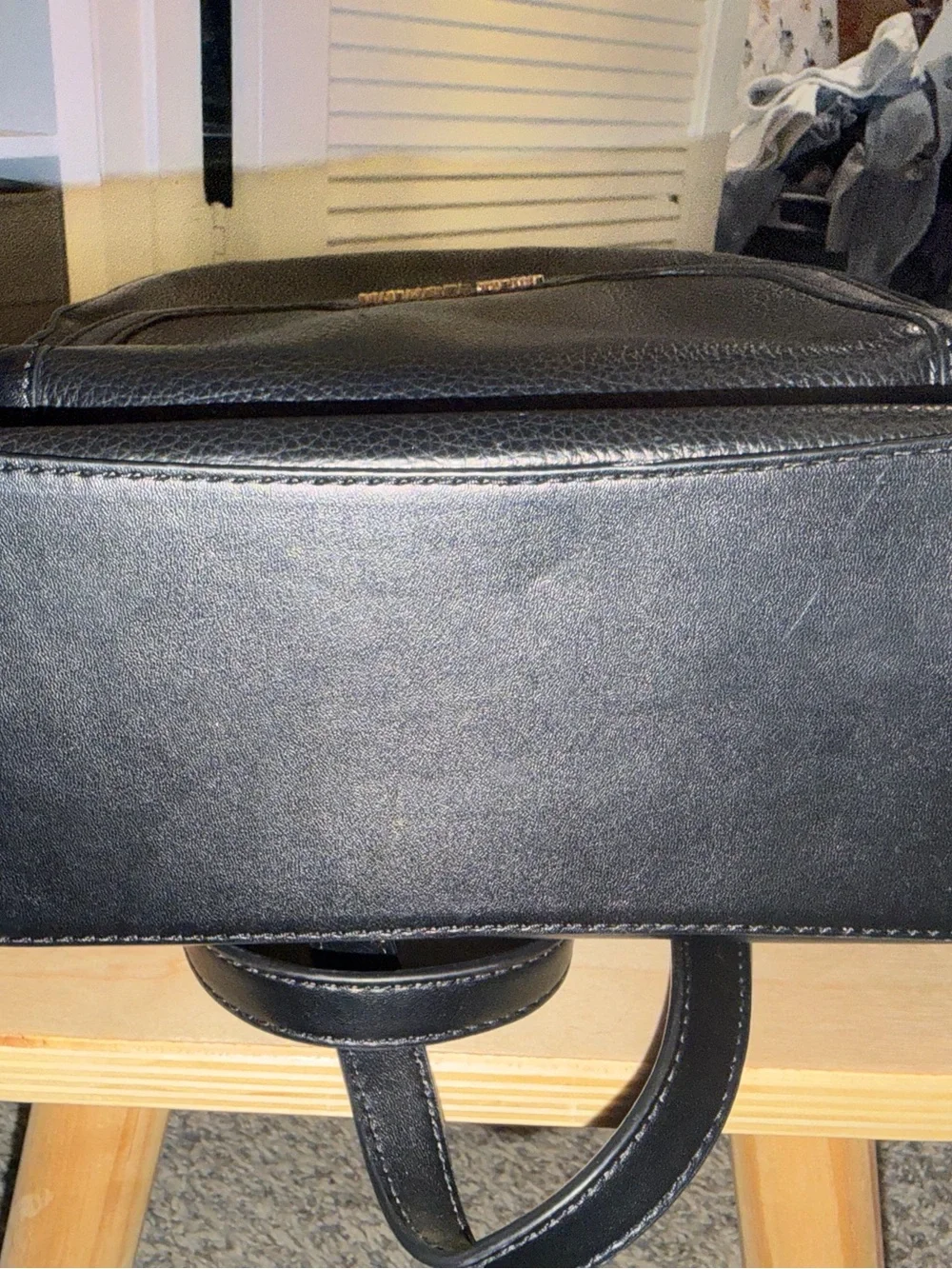 MOVING SALE Michael Kors Black Pebbled Leather Backpack Gold Hardware